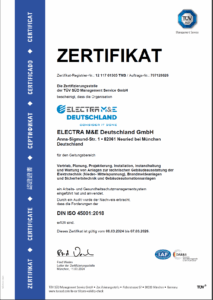 Arbeits- und Gesundheitsschutzmanagementsystem nach ISO 45001:2018